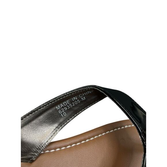 Talbots Sandals Flip Flop Slip On Casual Toe Post Open Toe Women’s Sz. 10 Black - Picture 9 of 11